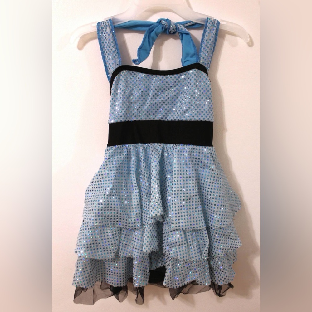 Girls blue dance outfit MC 10/12